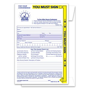 Yellow Highlight AFter Hours Envelope - NDE-YH - Qty. 100
