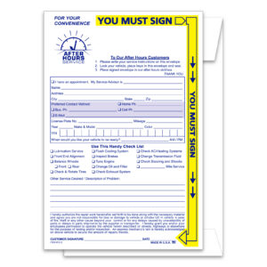 Yellow Highlight AFter Hours Envelope - NDE-YH - Qty. 500