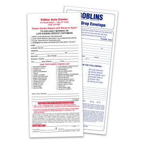 Key Drop Envelope, Personalized - Small - White -  Qty. 1 each