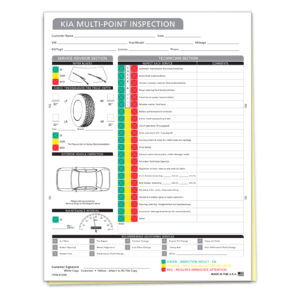 Kia Multi-Point Vehicle Checkup - 2 Part - Qty. 250