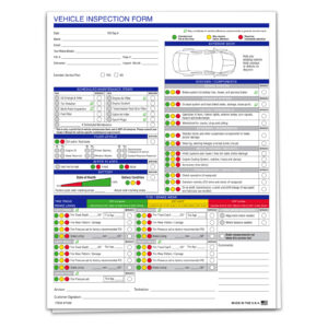Multi-Point Vehicle Inspection Report (Eco) - 2 Part - Qty. 250