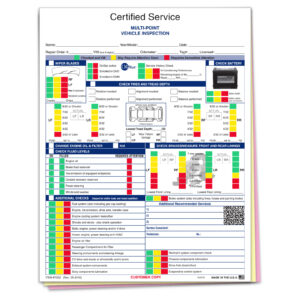 GM Multi-Point Vehicle Inspection Report - 3 Part - Qty. 250