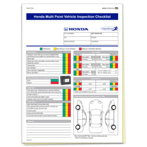 Honda Multi-Point Vehicle Checkup - 2 Part - Qty. 250