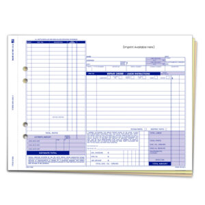Repair Order - RO-664-3 - 3 Part  - Imprinted - Qty. 1 each
