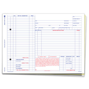 Repair Order - RO-546H - 3 Part - Qty. 100
