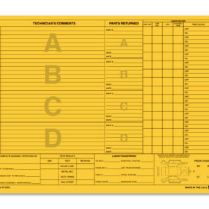 Repair Orders - 90# Buff Stock - 4 Option Qty. 100