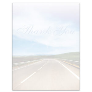 Laser Cut Sheet - Thank You Screen - 8.5 x 11-  20# - Qty. 250