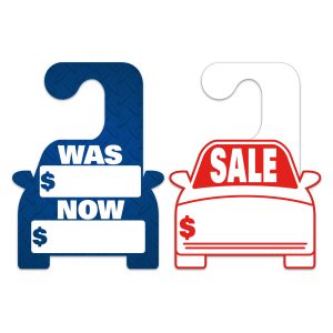 Car Shaped Mirror Hang Tags