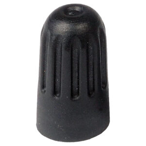 Long Skirted Black TPMS Valve Cap with Seal - Qty. 100