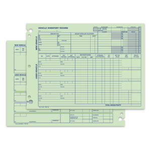 Vehicle Inventory Record - A-532 - Qty. 50