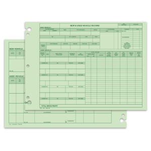 Vehicle Inventory Record - 1204 - Qty. 50