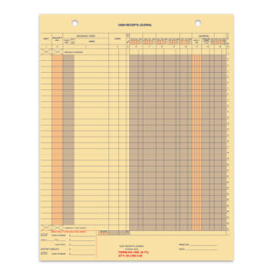 Cash Receipt Journal - AA-1301 - BUFF - Qty. 50