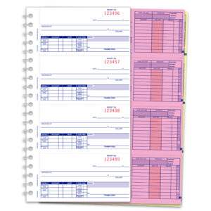 Cash Receipt Book - AA-138NC-1S2L - 3 Part, 200 per Book - Qty. 1