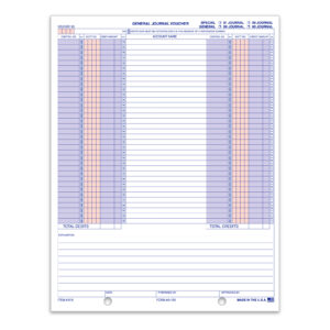 General Journal Voucher - A-150 - Qty. 100