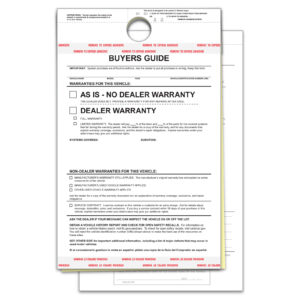 Buyers Guide - BG-2017 - As Is - 2 Part - Hanging Tag - Qty. 100