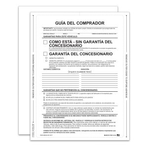 Interior Buyers Guide - BG-2017-As Is- P/A-Spanish-ImprintedQty. 1 each