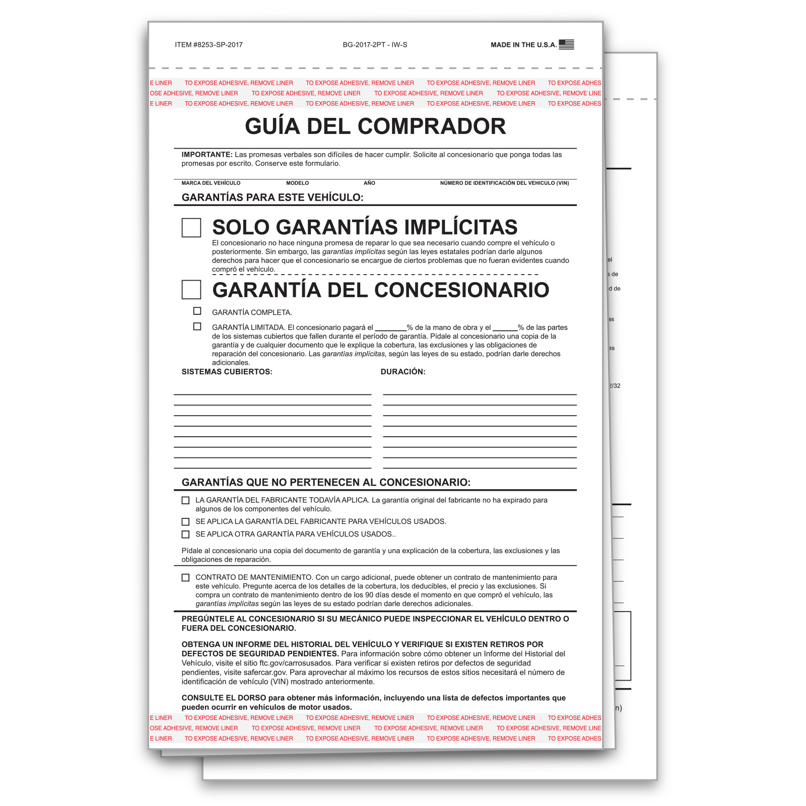 8253-SP-2017_2-Part-Buyers-Guide_Spanish_Implied-Warranty_P-WEB