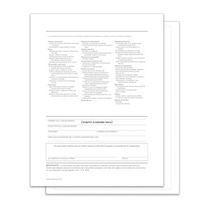 Interior Buyrs Guide-P/A-Back Only, Spanish Version - Imprinted - Qty. 1 ea