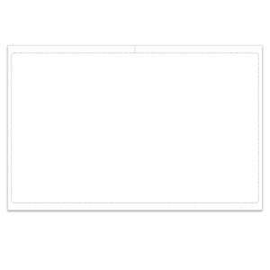 11" x 17" Lsr Window Sticker, BLANK, Perm. Adh., 1 Part - Qty. 100
