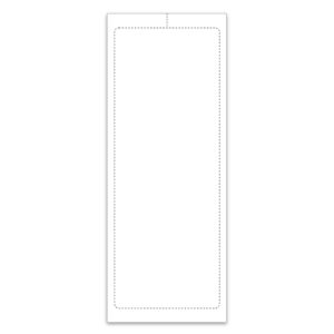 4.25" x 11" Laser Window Sticker, BLANK, Perm. Adh., 1 Part - Qty. 250