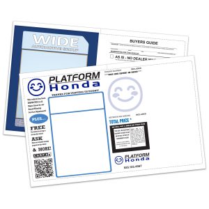 11" x 17" Laser Window Stick , CUSTOM, Perm. Adh., 1 Pt. - Qty. 1 each