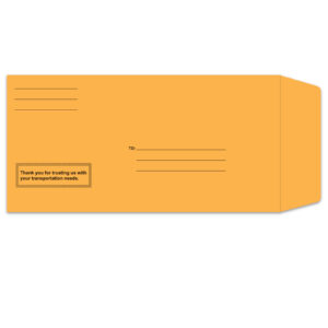 License Plate Envelope - Printed - Moist & Seal - Qty. 100