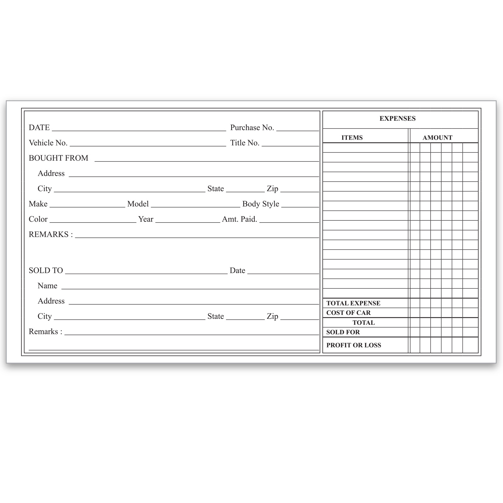 8360_Used-Car-Record-Book_Police-Book_Individual-Form_P-WEB