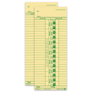 Time Clock Cards - TC-292 - 2 Sided - Qty. 250