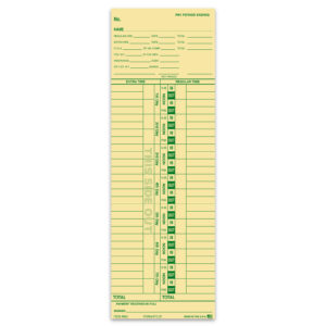 Time Clock Cards - TC-57 - Qty. 250