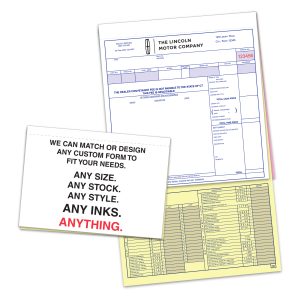Custom Carbonless Stubbed Forms
