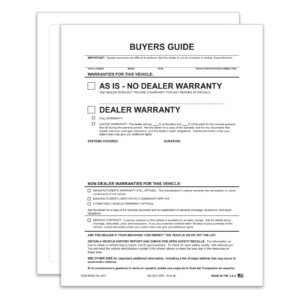 Ext .Buyers Guide - BG-2017 - As Is - P/A - No Lines - Qty. 100