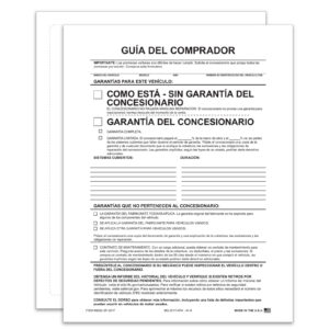Exterior Buyers Guide - BG-2017 - As Is - P/A - Spanish - Qty. 100