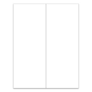 8.5" x 11" (2up)-Ext. Laser Window Stick, BLANK, Perm. Adh., 1 Part-Qty.