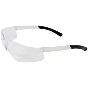 Safety Glasses - Flexible Rubber -Tipped Temple,  12 pairs; Qty. 1 Box