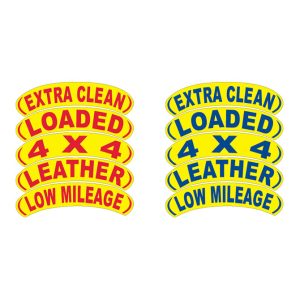 Vinyl Arch Slogan Window Stickers