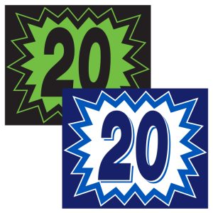 Vinyl Blast Year Window Stickers