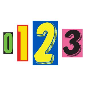 Vinyl Number Window Stickers