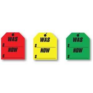 Vinyl Hang Tag Window Stickers
