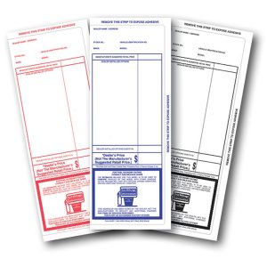 3 Sided Seal Addendum Stickers