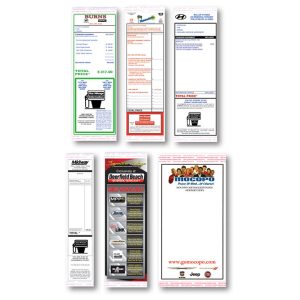 Custom Addendum Stickers with Tape